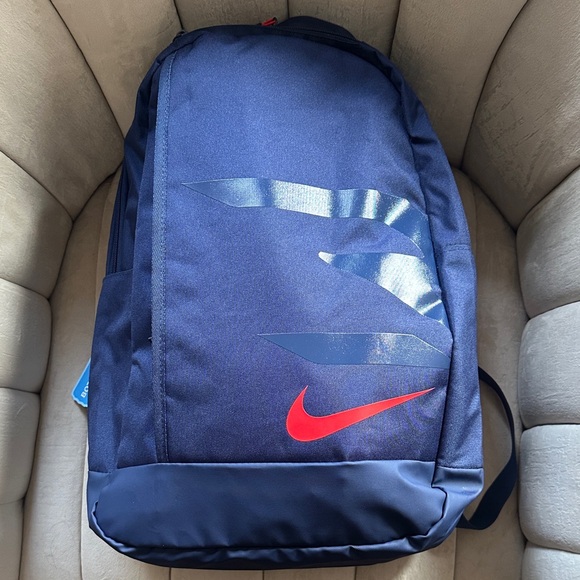Nike Men's Navy and Red Backpack - Picture 1 of 3